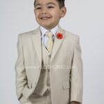 Giovanni Testi Kids Suit Sand - Image 7