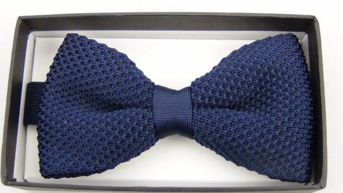 Effeti blue bow tie top view
