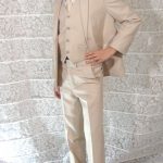 Giovanni Testi kids 5 piece suits cream suit set