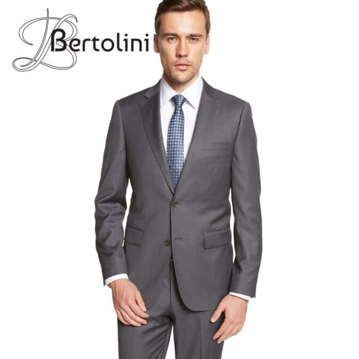 Bertolini Gray wool & silk suit