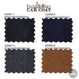 Top Coat Wool/Cashmere by Enzo in 4 Colors Free Shipping in CA, NY