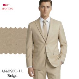 Mantoni New-Beige Two-button Wool Suit