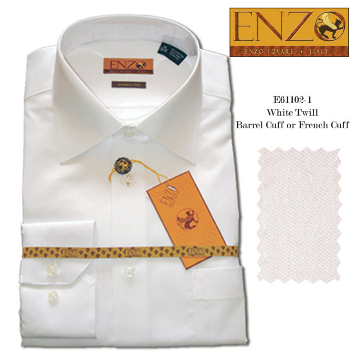 Enzo Men Dress Shirt 100% Cotton