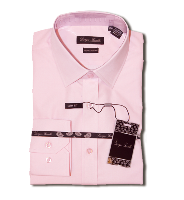 Giorgio Fiorelli pink wrinkle free dress Shirt