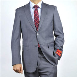 Mantoni Gray Two-button Super Wool Suit