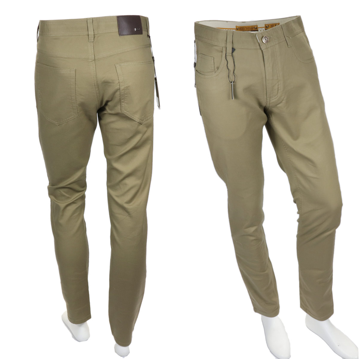 Buy Men Khaki Dark Slim Fit Jeans Online - 637543 | Louis Philippe