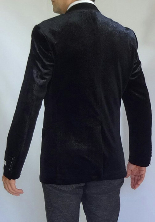 Giovanni Testi black sports jacket 306 back image