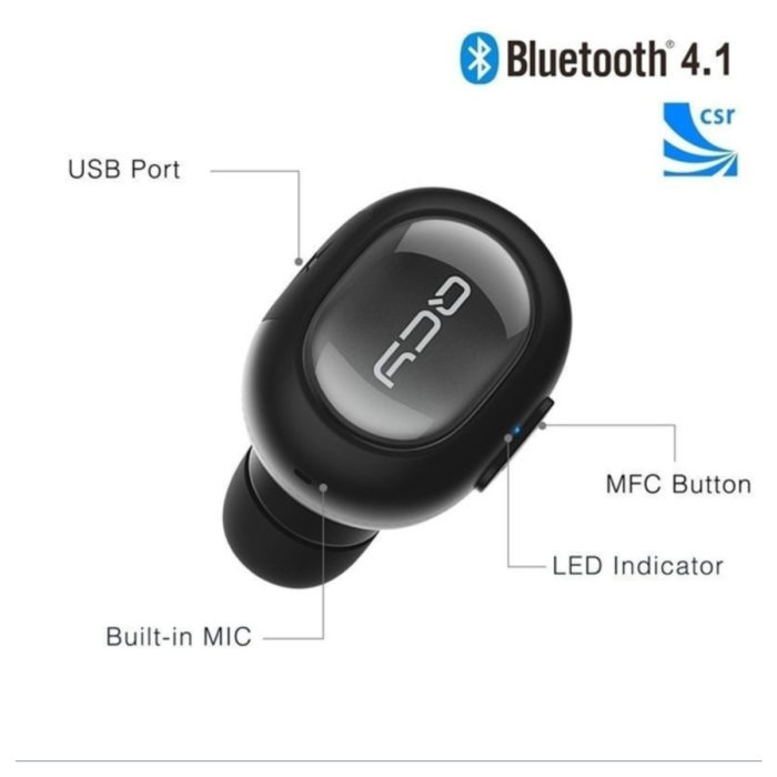 Bluetooth ear bugs stereo mp3 player head phones