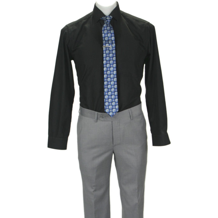 Carlo Lusso Poly Rayon business slim-fit suit