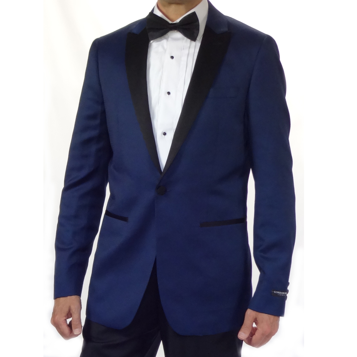 Navy Blue Tuxedo Jacket With Black Pants | vlr.eng.br