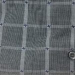 Enzo Grey Windowpane Sports Shirt Fabric