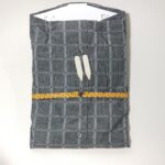 Enzo Grey Windowpane Sports Shirt Back
