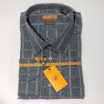 Enzo Grey Windowpane Sports Shirt