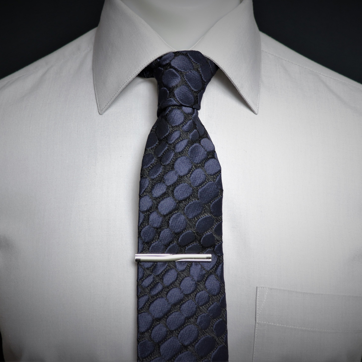 Alligator Genuine Leather Necktie Clip-on Tie Handmade in Italy Rare 
