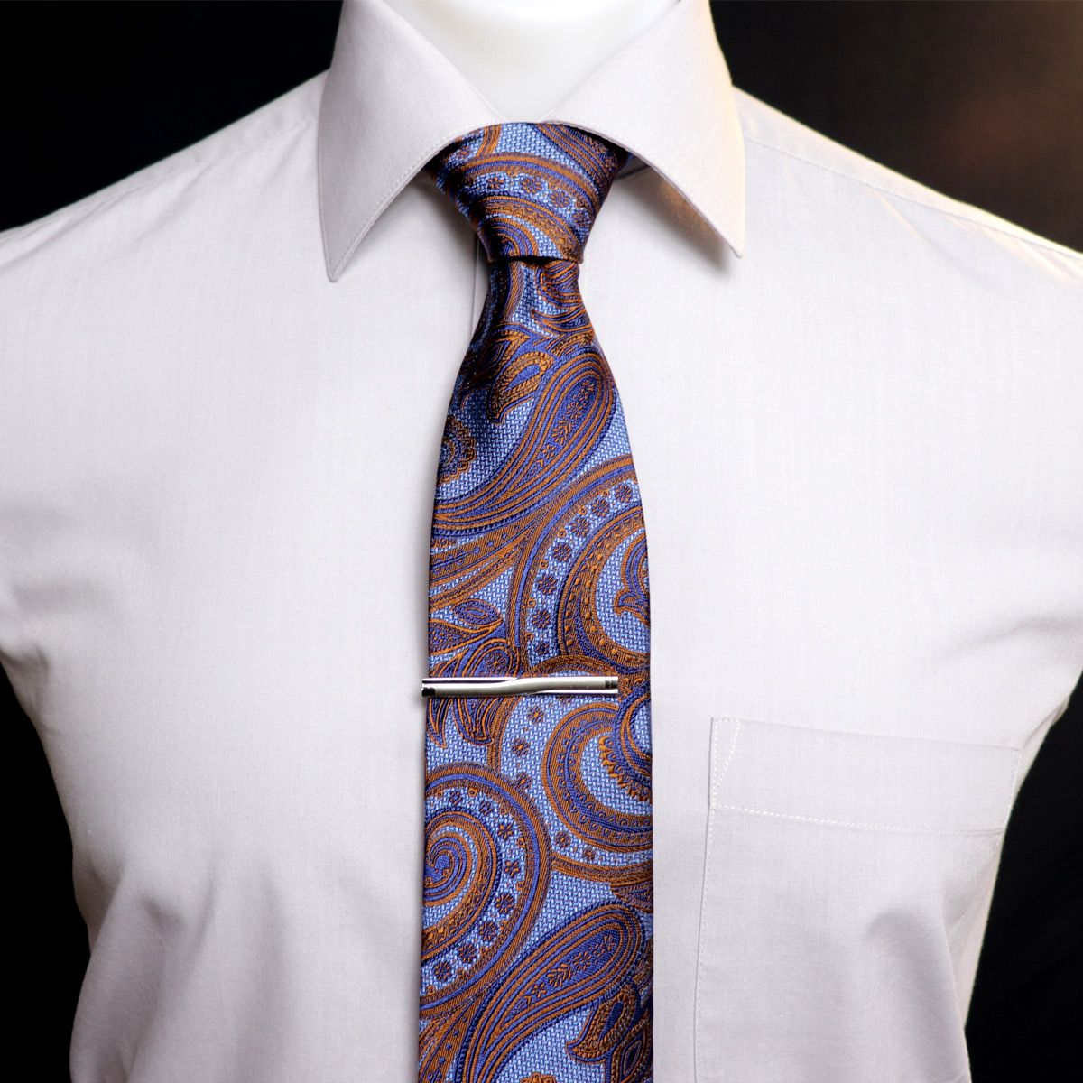 Designer Hand Woven 100% Pure Silk Tie with Purple White & Black Stripes 