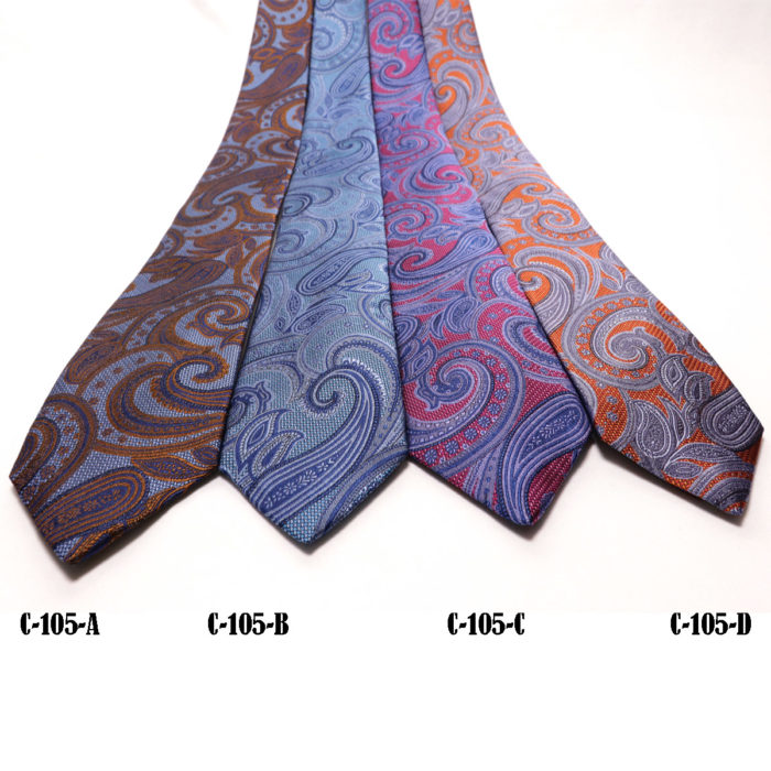 Silk Paisley neck tie C105