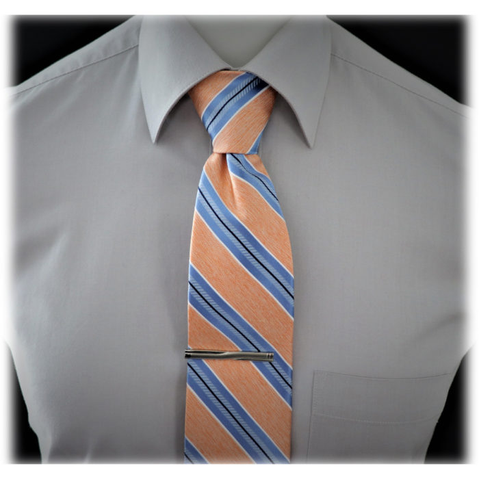 Silk stripe Italian handmade Tie C108