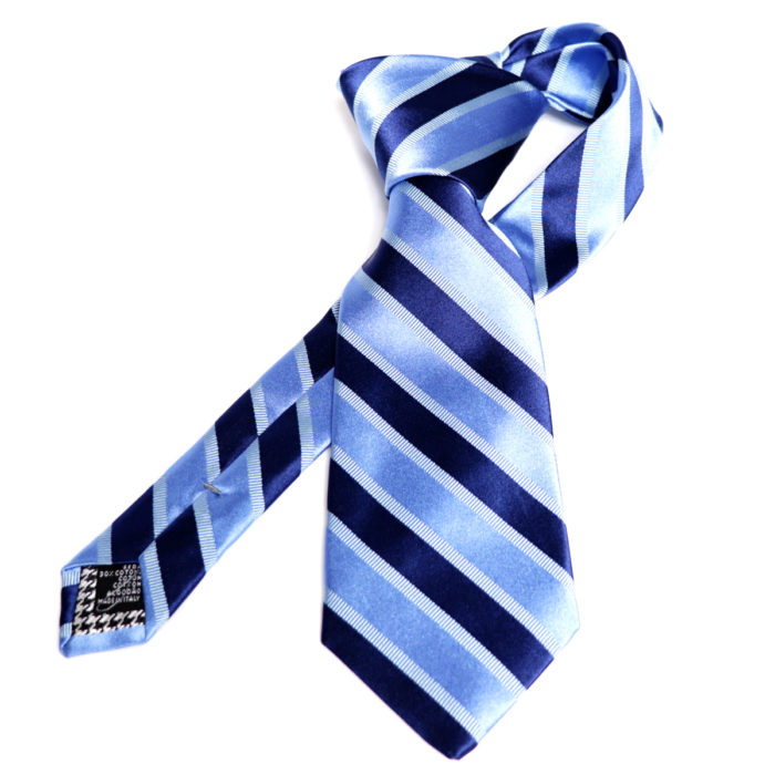 Silk stripe Italian handmade Tie C109