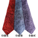 Silk Paisley neck tie C111