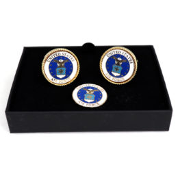 Air Force Military symbols and the bald eagle logo are particularly featured on this set.