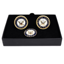 The official Military symbols and the bald eagle logo are particularly featured on this set.
