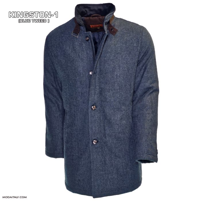 Kingston Blue Wool/Cashmere Jacket by Enzo