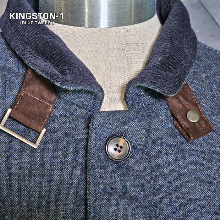 Kingston Blue Wool/Cashmere Jacket by Enzo