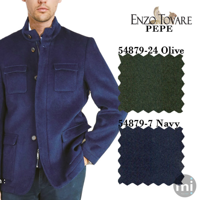 Enzo PEPE Jacket in olive and navy