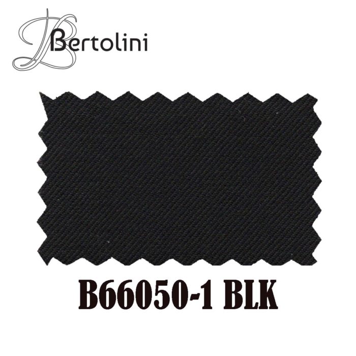 Bertolini Silk Wool blend fabric in solid black.
