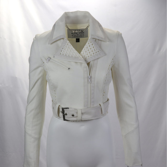 Blanc Noir Moto Off White Jacket