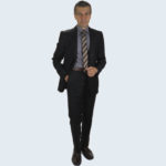 Galante wool suit Black