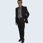 Galante wool suit Black