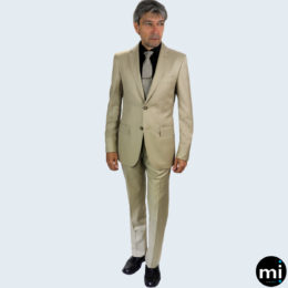 Galante Uomo Tan Made in Italy Suit