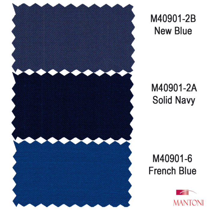Mantoni Navy Suits Fabrics