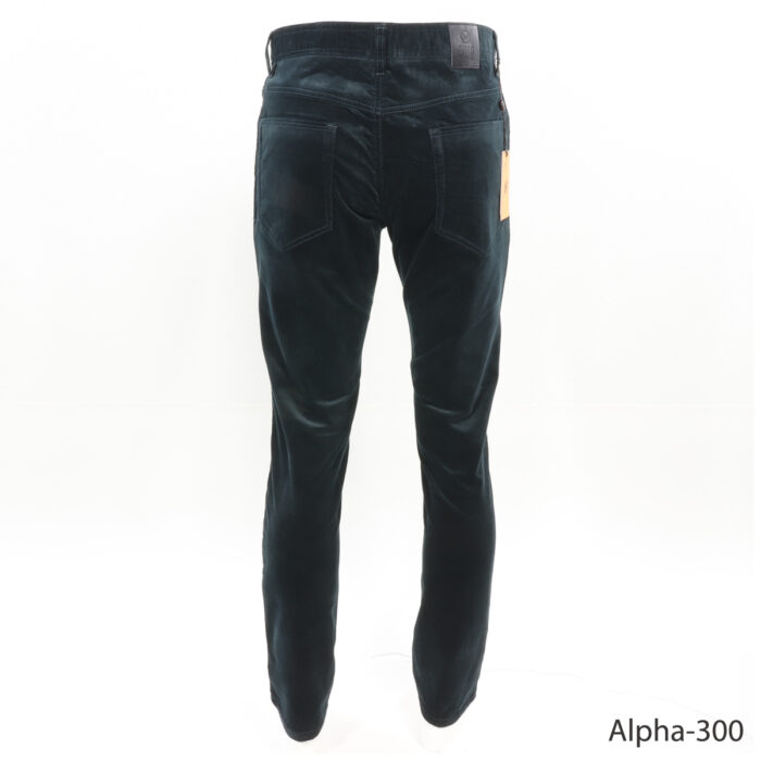 Enzo Alpha-300 Deep-Green Corduroy Jeans