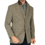 Dan NVY Plaid Winter Jacket by Enzo Size 40R & 42R - Image 3