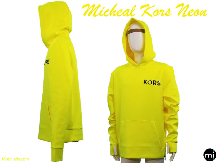 Michael Kors Neon Yellow Hoodie Sport Sweater