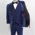 Arlan Boys Tuxedo in French-Blu, Blk, and Gry {On Super Sale $115} - Image 7
