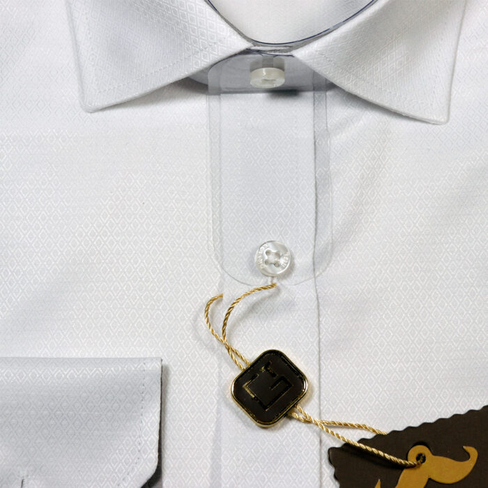 Giovanni Testi White Laydown Dress Shirt