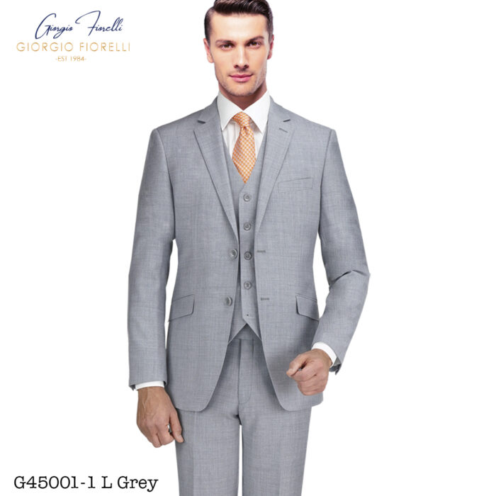 Giorgio Fiorelli Light Gray two-Button Suit