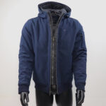 Tommy Hilfiger Men's Navy Soft Shell Active Filled Bomber Jacket