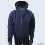 Tommy Hilfiger Men's Navy Soft Shell Active Filled Bomber Jacket