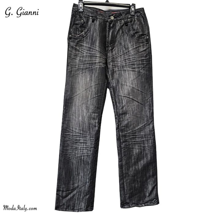 G. Gianni Classic Jeans in Charcoal Washed Tone