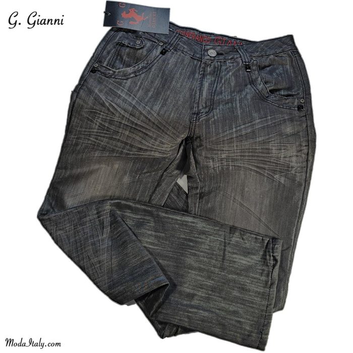 G. Gianni Classic Jeans in Charcoal Washed Tone