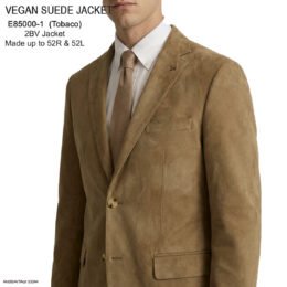 Enzo 2026 Vegan Suede jacket Tobacco or Tan