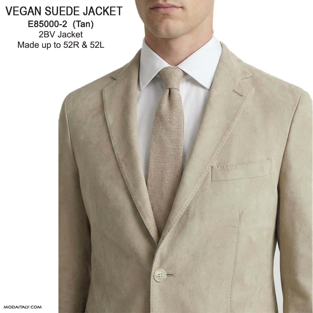 Enzo 2026 Vegan Suede jacket Tobacco or Tan - Image 2