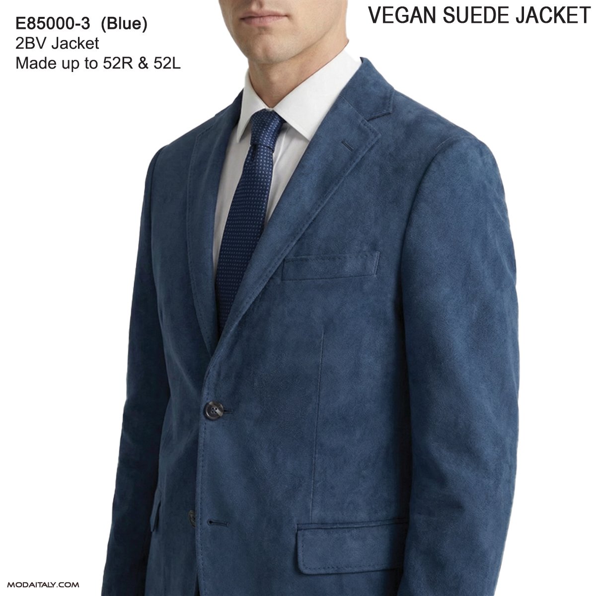 Enzo 2026 Vegan Suede jacket in L. Gray or Navy Blue