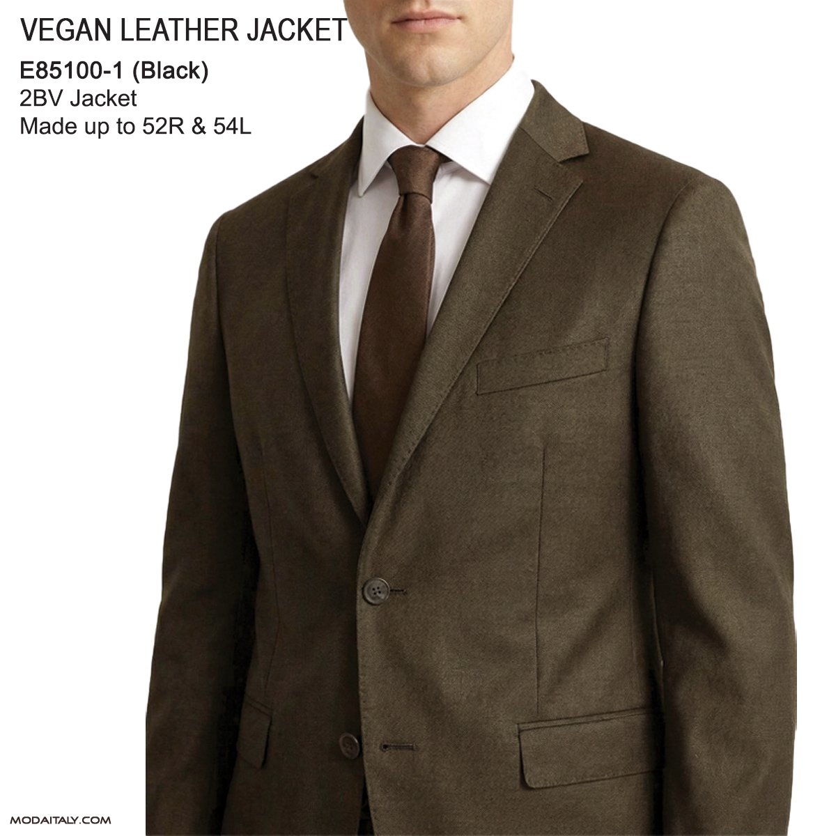 Enzo 2026 Vegan Leather jacket in Black or Brown - Image 2